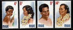 NIUE SG162/5 1971 NIUEAN PORTRAITS MNH