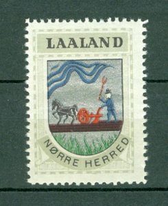 Denmark. Poster Stamp 1940/42. Mnh. District: Laaland. Coats Of Arms. Plowing.