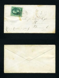 # 136A I grill cover North Fenton, NY, DPO, to Binghamton, NY - 5-2-1870s