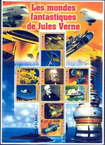 Congo 2005 Jules Verne Space Sheet MNH