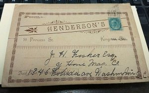 KAPPYS CANADA CABINETS FROM HENDERSON'S KINGTON ONT. 1898-1902 MAILER CS1126