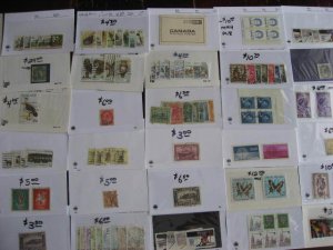 Worldwide power pack of better stamps assembled in sales cards! 