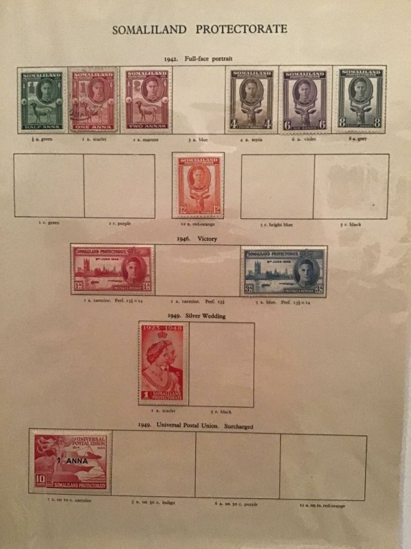 Somaliland Protectorate 1942 to 1951 stamp page R23370