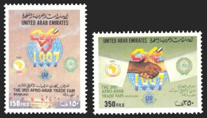 United Arab Emirates 1997 Scott #593-594 Mint Never Hinged