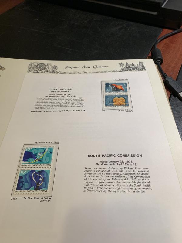 STAMP STATION PERTH: PNG Complete Collection from 1952 to 1989 Mint Never Hinged