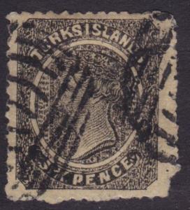 TURKS ISLAND - an old forgery of a classic stamp.......... .................5429