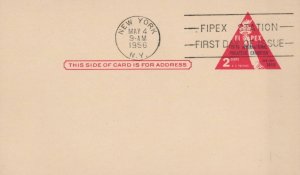 3 US First Day Cover Postcards FIPEX Station NY NY May 4, 1956 Scott #UX44