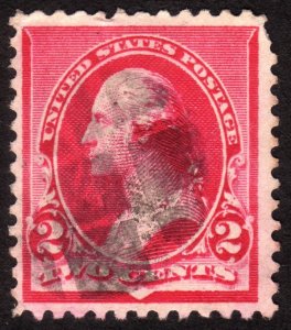 1890, US 2c, Washington, Used, Sc 220