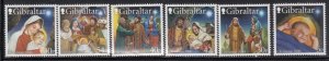 Gibraltar 854-9 Christmas Mint NH