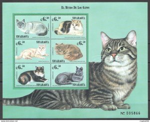 Nicaragua Pets Cats Fauna Domestic Animals 1Kb ** Stamps Pk046