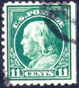 434 11c Franklin Used Light Cancel