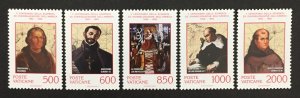 Vatican City 1992 #898-902(5), Evangelization of America, MNH.