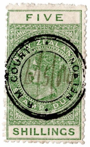 (I.B) New Zealand Revenue : Stamp Duty 5/- (Nelson Court) 