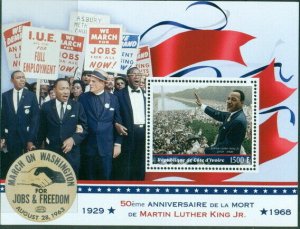 2018 s/s 50th anniversary death Martin Luther King #1 Civil human rights 