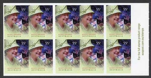 Australia SG3373a 2010 Queens Birthday Self-adhesive Booklet Pane U/M 