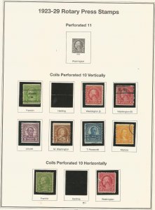 U.S. of America Postage Stamps #597 thru 606