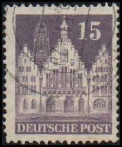 Germany 643a - Used - 15pf Frankfurt Town Hall (Perf 14) (1948)