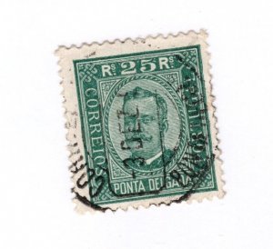 Ponta Delgada #5 Used - Stamp CAT VALUE $2.40
