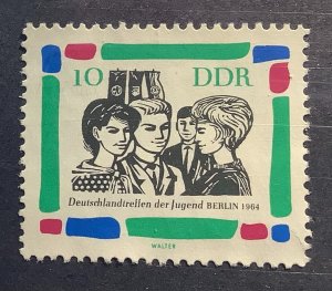 Germany DDR 1964 Scott 695 used - 10pf,    Youth Event in Berlin