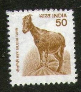 India 2000 9th Def. Series Nature Heritage Nilgiri Tahr Goat Sc 1821 1v MNH  ...