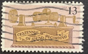 US #1705 Used F/VF 13c Centennial of Sound Recording 1976 [G13.9.4]