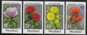 Swaziland #523-6 MNH Set - Flowers