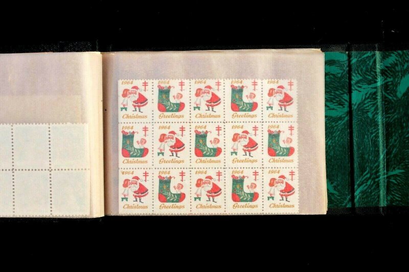 US STAMP COLLECTION CHRISTMAS SEAL + Others 100 DIFFERENT BLOCKS (635 Stamps)