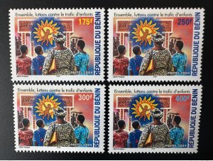 Benin 2004 Mi. 1363 - 1366 Together, let's fight against child trafficki...