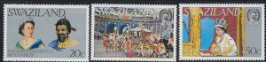 Swaziland 278-80 MNH 1977 QEII Silver Jubilee (an7430)