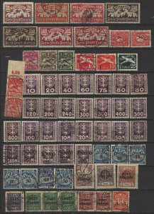 COLLECTION LOT 7954 DANZIG 367 STAMPS 1920+ CV+$700 7 SCANS