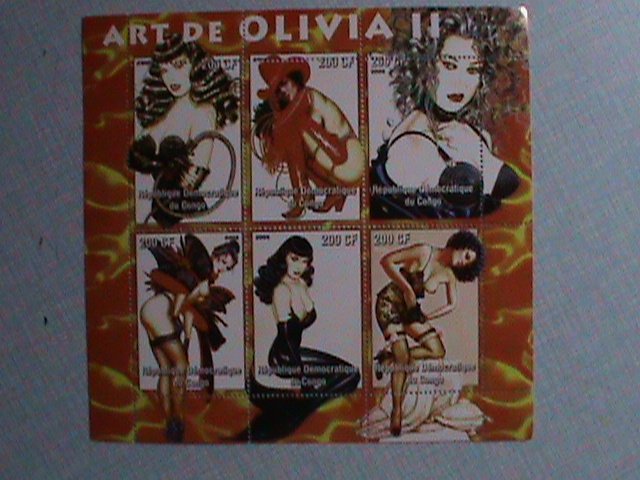 CONGO STAMP:2005 FAMOUS NUDE PAINTING BY OLIVIA MNH-STAMP S/S SHEET