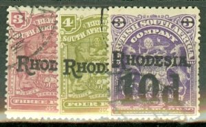 JK: Rhodesia 82-9, 91, 93-4 used CV $84; scan shows only a few