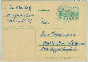 89325 - GERMANY  SAAR  - Postal History -  Stationery Card from ST INGBERT  1955