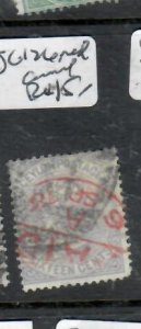 CEYLON  QV SG  126      15C    RED CDS   CANCEL    VFU        PP1004H