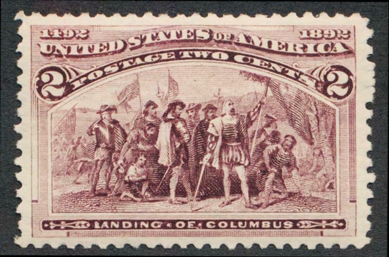 UNITED STATES 231 MINT NH VF-XF 2c COLUMBIAN