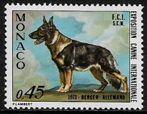 Monaco #879 MNH Stamp - Dog Show - German Shepard