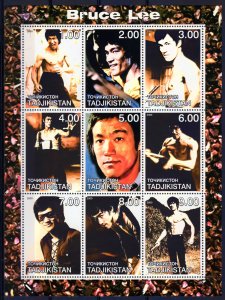 Tadjikistan   2000 BRUCE LEE Hong Kong and American Actor Sheetlet PERFORATED