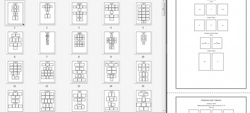 TRINIDAD AND TOBAGO STAMP ALBUM PAGES 1913-2010 (147 PDF digital pages)