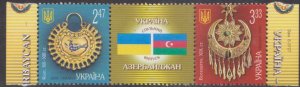 UKRAINE- AZERBAIJAN JOINT ISSUE - 2008 JEWELLERY - 2V MNH