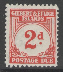 GILBERT & ELLICE IS. SGD2 1940 2d SCARLET MTD MINT