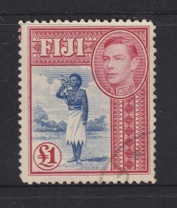 Fiji a KGVI 1 pound fine used