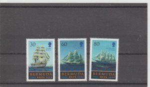 Bermuda  Scott#  788-790  MH  (2000 Sailing Ships)