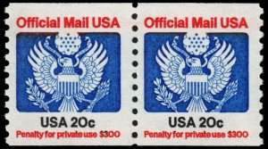 United States - Scott O135 - Mint-Never-Hinged - Attached Pair