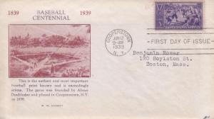 FDC: Centennial Baseball, Jun 12, 1939 (21218)