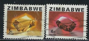 Zimbabwe 416-17 Used 1980 issues (an5349)