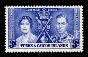 Turks & Caicos #77 MINT OG VLH XF SINGLE - POST OFFICE FRESH