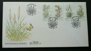 Bophuthatswana Indigenous Grass 1984 Flower Flora Plant Butterfly Insect (FDC)