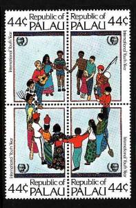 Palau-Scott#89a-Unused NH block-International Youth Year-1985-