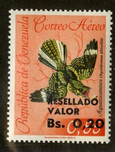 VENEZUELA C879 MNH BIN .60 BIRD