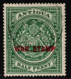 ANTIGUA SG53 1917 ½d GREEN USED